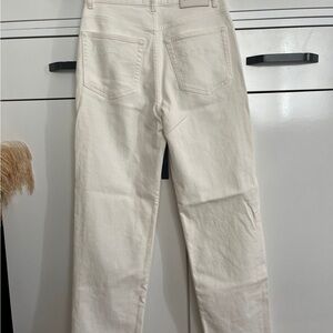 Women's Straight Leg Jeans - Cream